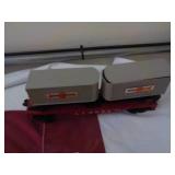 Lionel Train 6430 Flatcar w/2 trailers