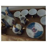 China, Blue & White w/gold trim