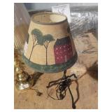 Wrought Iron Lamp & Shade