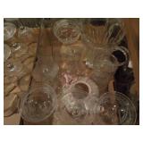 Box lot of Misc Glassware