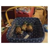 Lgbrgr ‘96 Bskt Square w/hndle,blue L&P &