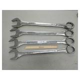 Lot of large box wrenches see pics for size