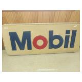 Plastic Mobil Oil sign panel 7 ft wide by 3 ft