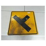 Cross Road intersection sign