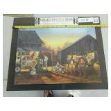 Farm scene metal sign by collector metal signs