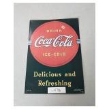 Drink ice-cold Coca-Cola sign