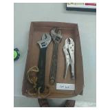 Adjustable wrench and vice grips