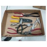 Box lot -wire strippers wire cutting dikes pliers