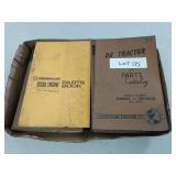 Lot of caterpillar Parts book