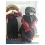 standing Amish dolls