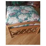 Rattan ottoman