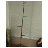 Green metal basket stand