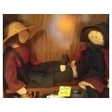 Amish man and woman dolls