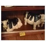 2 deco moo cows
