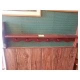 Wooden shelf 42" long (Screwed into wall. Bring