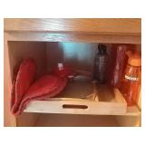 Wood sweving trays, water bottles, 2 placemats