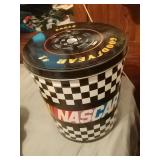 NASCAR tin full of peanuts