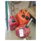 3 gas cans