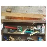 Spray paint, calking guns and miscellaneous items