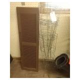 Wire stacks w/ 2 brown shutters