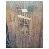 Welcome post. Screwed into fence bring your own