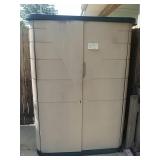 Rubbermaid cabinet with contents