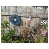 3 Dale Earnhardt signs. Screwed into fence. Bring