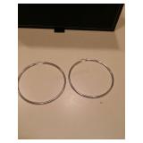 Sterling hoop earrings, purchased JTV