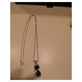 Cat necklace, appears to be black spinel