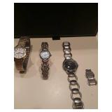 Watch lot,  marked Timex, Fossil and
 unknown.