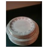 Dishes 23  piece  and vase