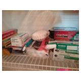 Misc  trash bags and kitchen wrap