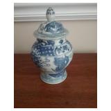 Blue design ginger jar