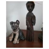 Figurine and dog