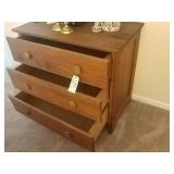 Wooden dresser w/ mirror