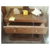 Solid wood night stand. Contents not included