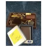2 piece mens lot. Dockers wallet w/ jewelry