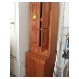 2 piece cabnets w/ contents