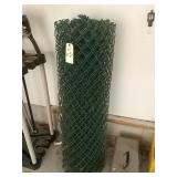 Roll of green coated fence