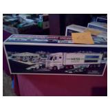2003 Hess toy truck and race cars