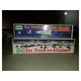 1999 Hess toy truck and space shuttle with