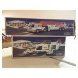 2001 Hess helicopter with motorcycle and Cruiser,