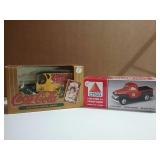 Coca Cola Truck Bank & 1996 Ford Truck Bank, NIB