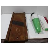 Wood Slicer and Vintage ice crusher,