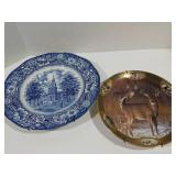 Liberty blue Independence Hall plate made in