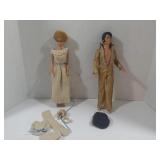 Elvis barbie doll with knitted girl barbie doll
