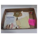 Box of certificates of authenticity