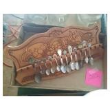 Collectible spoon with rack