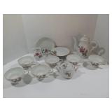 Tea set. Betson hand painted