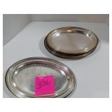 Pennsylvania railroad company silver plates